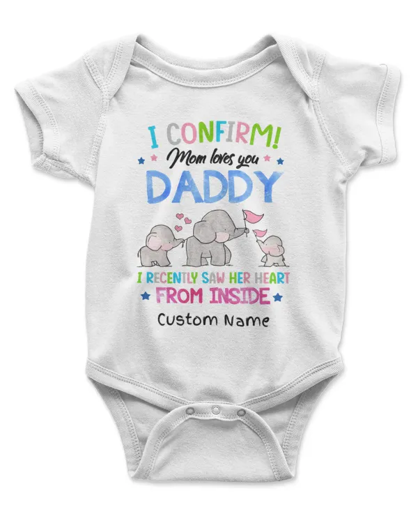 Love Mom and Daddy Personalized Name