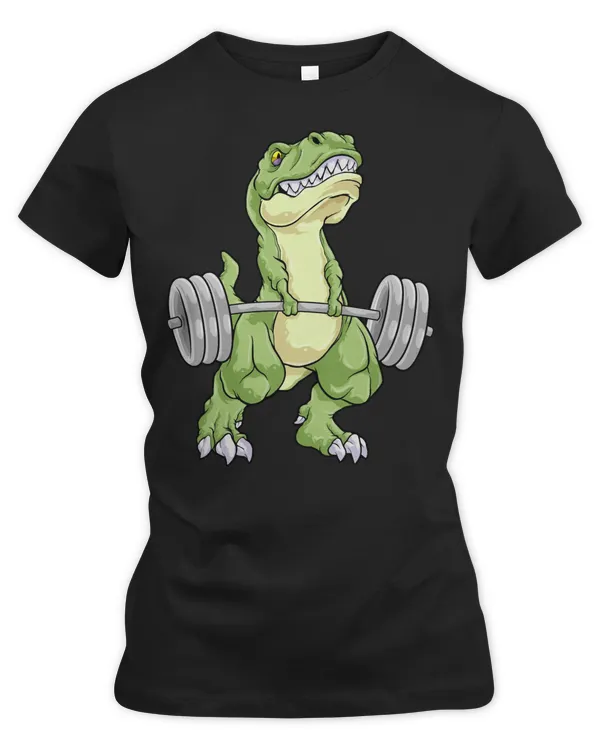 Dinosaur Dino Weightlifting T Rex Fitness Gym Workout Deadlift T Rex Saurus
