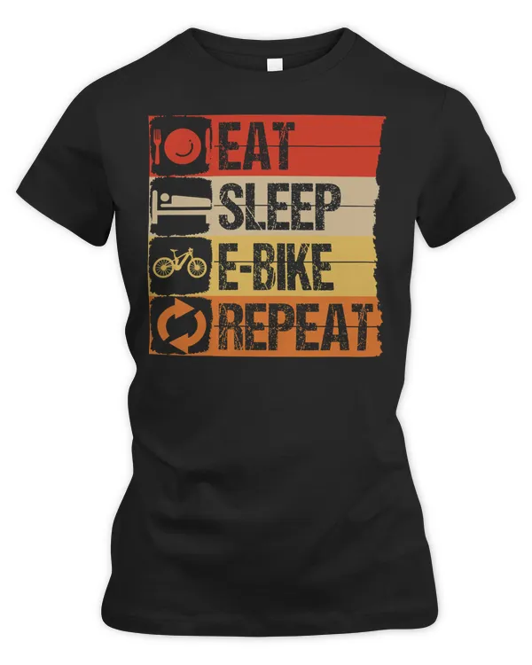 Cycling Bicycle Eat Sleep EBike Repeat 688 Road Bike