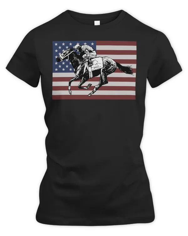 Horse Horses American Flag Horse Rider
