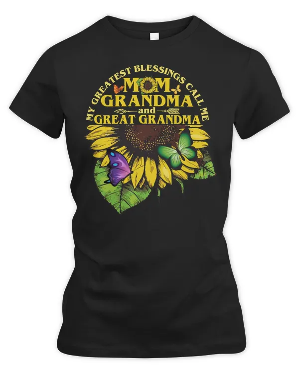 Mother Grandma My Greatest Blessings Call Me Mom Grandma Great Grandma 50 Mom Grandmother