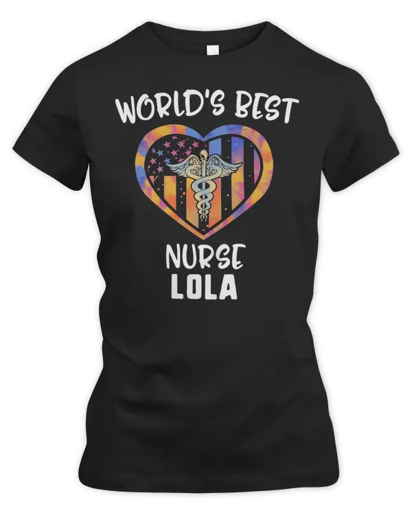 Nurse Nursery Worlds Best Nurse Lola Nurse Usa Flag 27 Medical Nursing