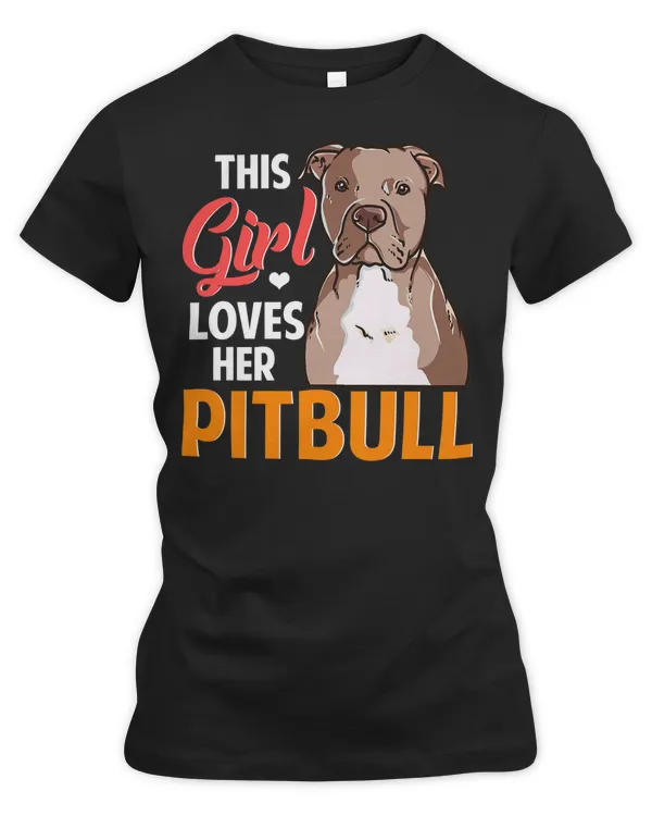 Pitbull Lover Dog Cute This Girl Loves Her Pitbull Dog Lover Owner 188 Pitbulls