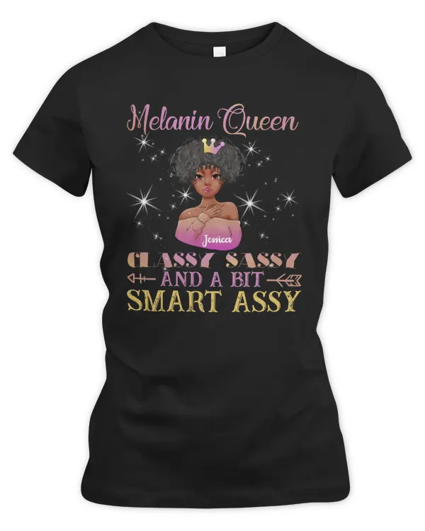 RD Personalized Melanin Queen Shirt, Birthday Gift For Sista, Black Woman