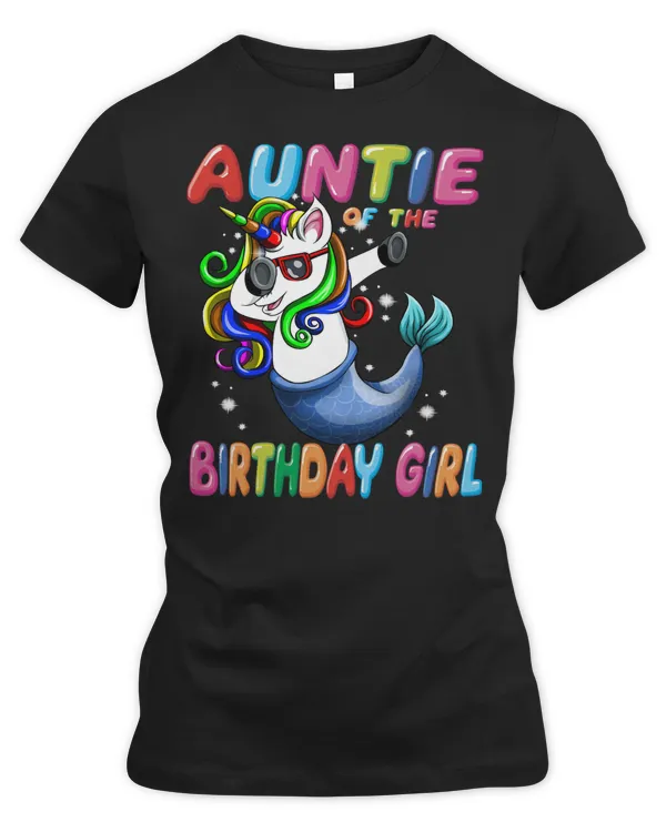 Mermaid Auntie of the Unicorn Birthday GirlMatching 365 sea