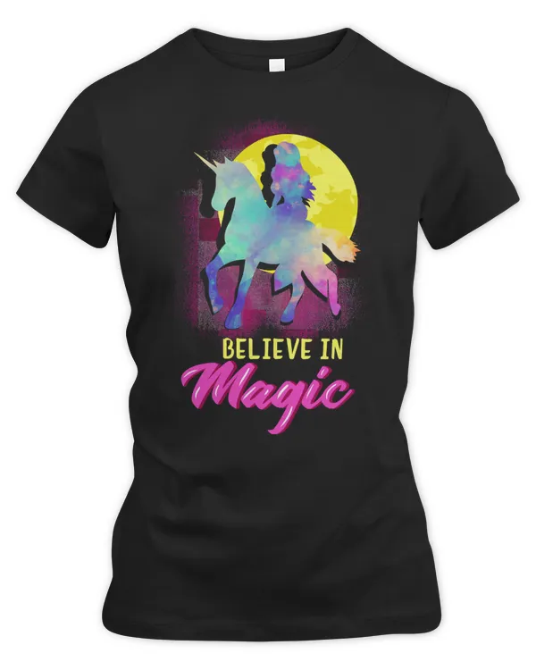 Mermaid Believe in magic Funny Mermaid Riding unicorn