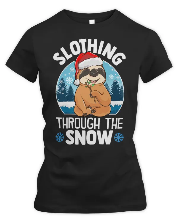 Sloth CuteFunny Slothing Through The Snow Christmas335 sloths