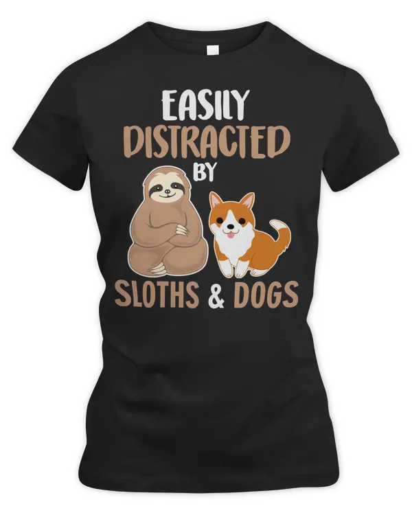 Sloth Distracted By Sloths And Dogs Funny Christmas Xmas Gift