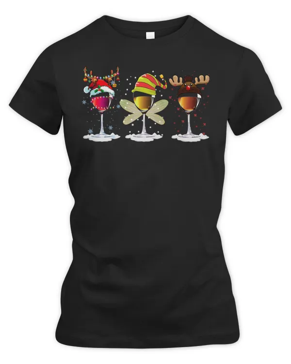 Wine Alcohol Christmas Santa Elf Reindeer Snowman drinking love Drink Red Wine