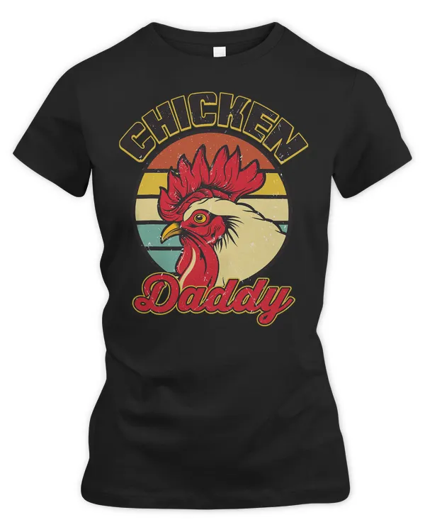 Chicken Cock Mens Chicken Daddy Retro vintage Style Chicken 151 Hen Chick