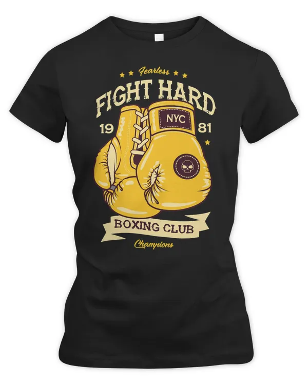 Boxing Fearless Fight Hard Club Retro Design207 boxer
