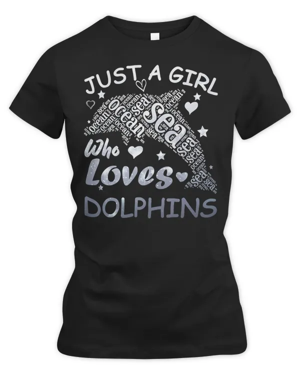 Dolphin Just A Girl Who Loves Dolphins Sparkle Design 246 Ocean