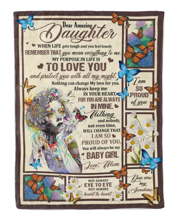 Dear Amazing Daughter Butterfly