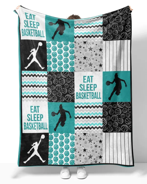 Basketball Shape Pattern Teal