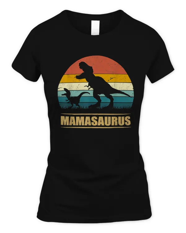 Funny T-rex Dino Mamasaurus Rawr Shirt, 1 Kids Dinosaur Mom T-Shirt