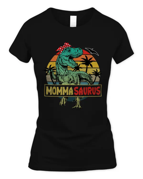 Mommasaurus T Rex Dinosaur Family Matching T-Shirt