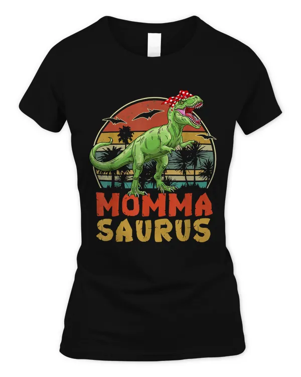 Mommasaurus T Rex Dinosaur Family T-Shirt