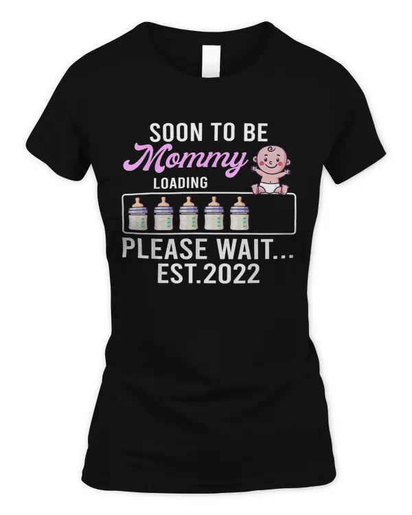 Funny New Mom Shirt, Pregnancy Announcement Soon To Be Mommy T-Shirt