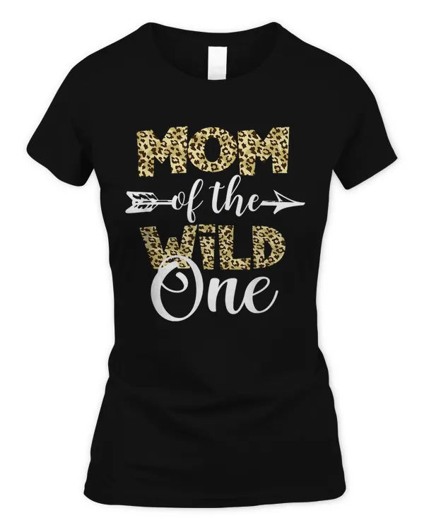 Mom Of The Wild One Zoo Themed 1st Birthday Party T-Shirt