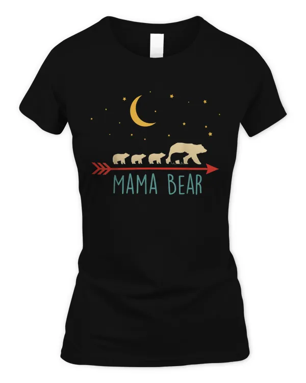 Mama Bear with 4 Cubs Shirt Blessed Mama Bear TShirt
