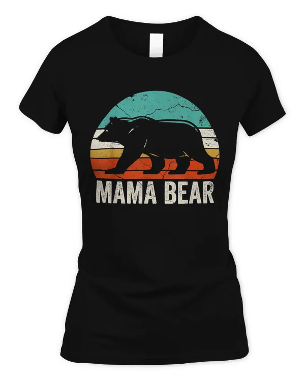 Mothers Day Mama Bear TShirt Mom Bear Shirt Women Mama Bear T-Shirt