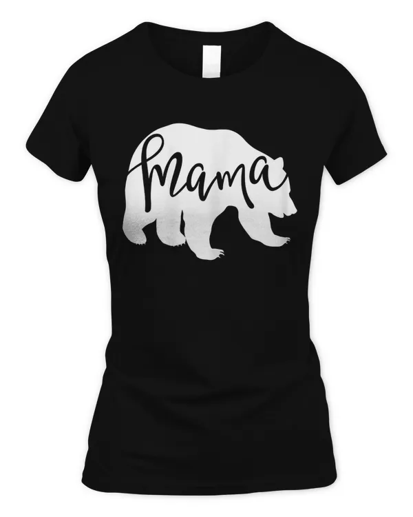 Womens Mama Bear Shirt Momma Family Matching Mother's Day Inspired T-Shirt