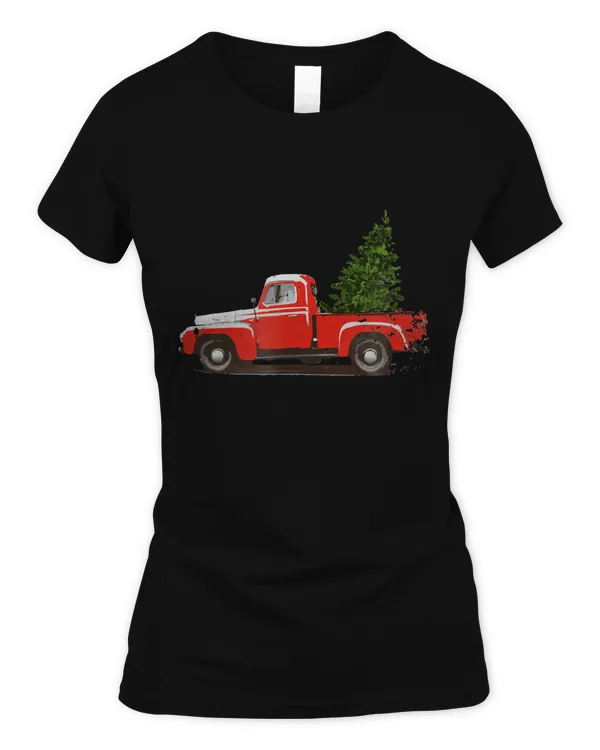 Classic Pickup Truck Christmas Tree Retro Car Lover