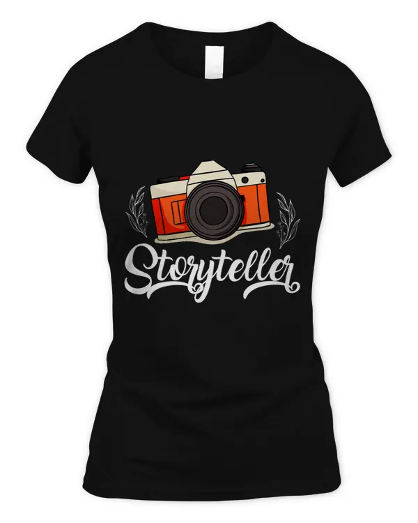 Storyteller Camera Design Photography Tee for Photographer