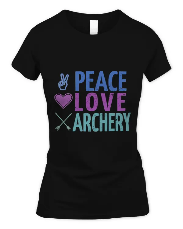 Womens PEACE LOVE ARCHERY Bow 2Arrow Shooting Teen Girls Women 3