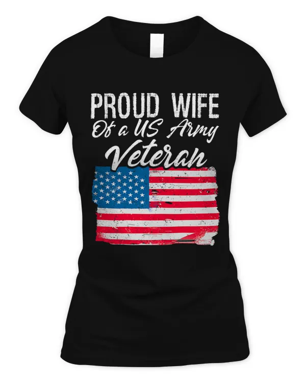 Womens Proud Wife Of A US Army Veteran Married A Hero 2