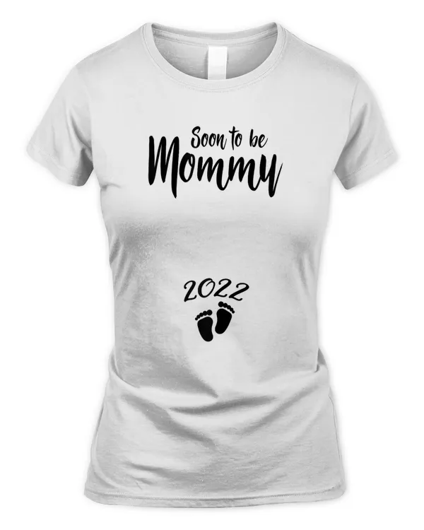 Womens Mom Soon To Be Mommy 2022 Mother Pregnant Kids Mother's Day T-Shirt