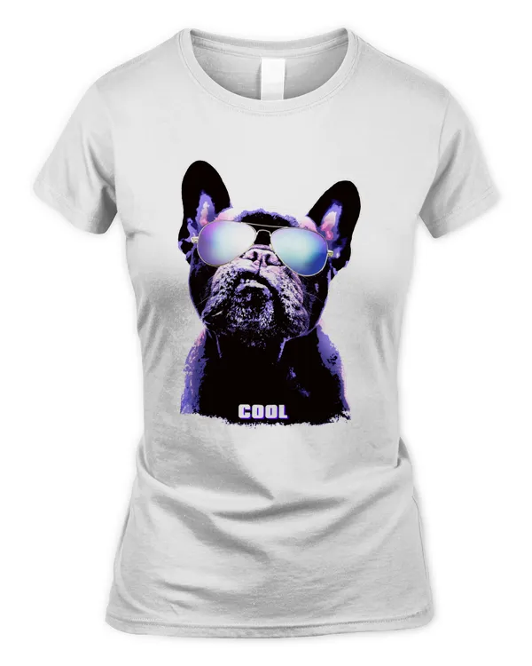 French Bulldog Neon t-shirt, cute color t-shirt Classic T-Shirt