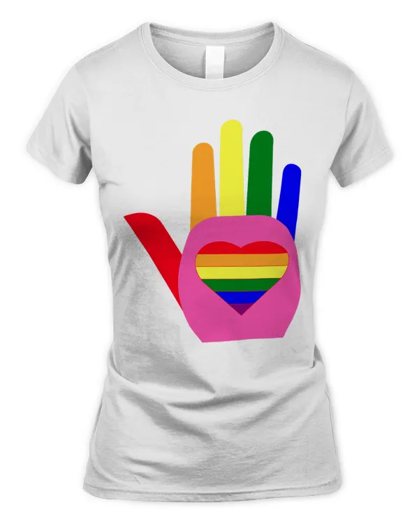 LGBT Pride Month T-Shirt, LGBT History Month Slogan Shirt, LGBT hand