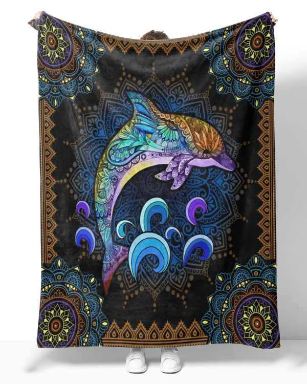 Dolphin - Mandala art beautiful