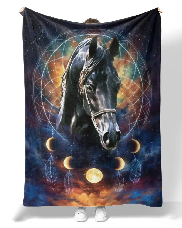 Horse - black horse Dreamcatche