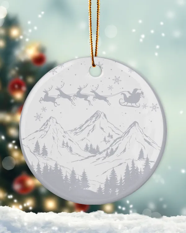 Porcelain Ornament - Circle