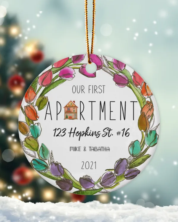 Our First Apartment Ornament, First Apartment Christmas Ornament, New House Ornament