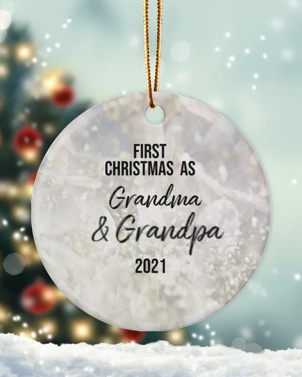 New Grandparents Christmas Ornament, First Christmas Grandparents Ornament