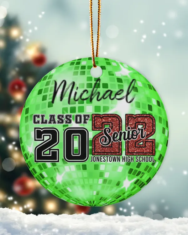Senior Class of 2022 Personalized Ornament