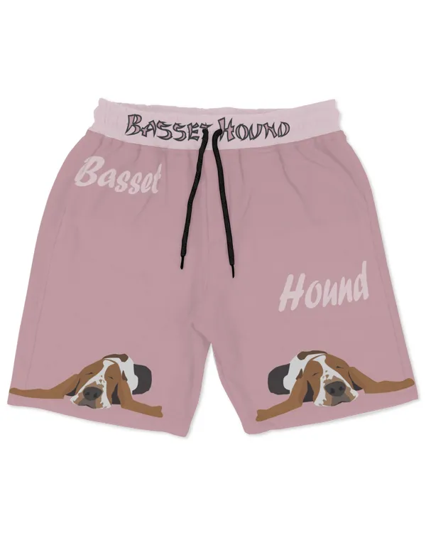 Basset Hound AOP Hawaiian Short