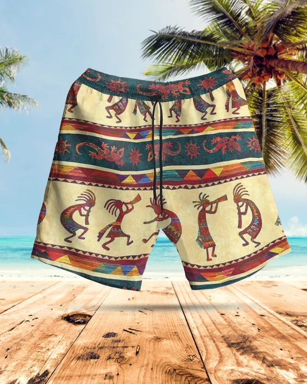 Native American AOP Hawaiian Short