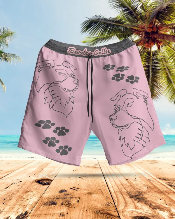 Border Collie AOP Hawaiian Short