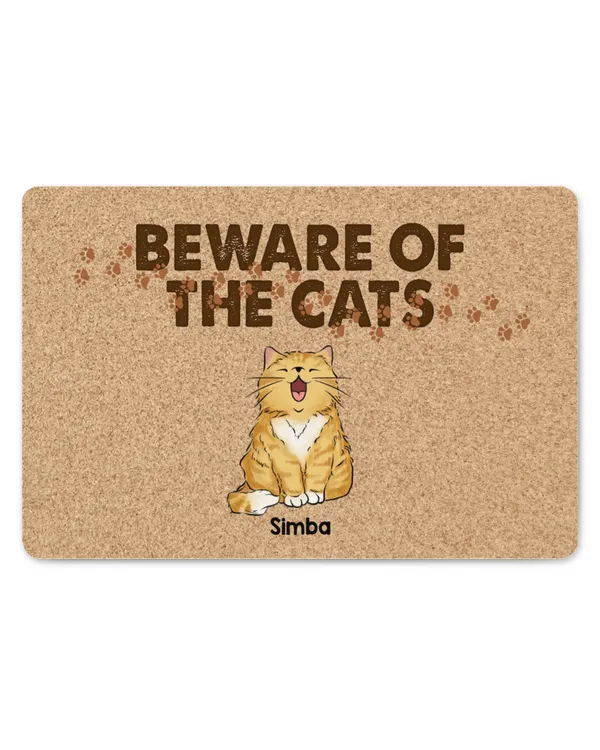 Personalized Beware Of The Cats HOC140323DRM1