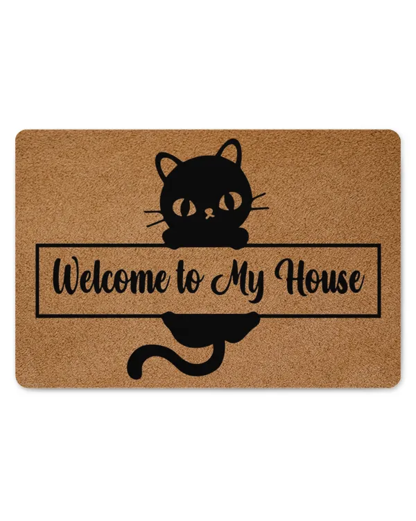 Welcome To My House Cat Doormat HOC220323DRM2
