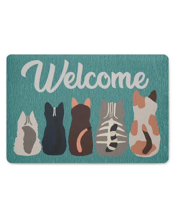 Welcome Cat Cute Doormat HOD300323DRM13
