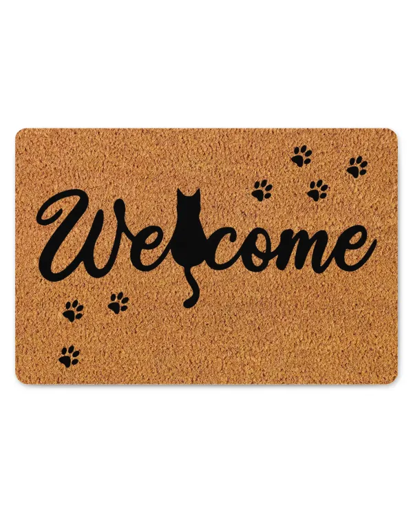 Welcome Cat Cute Doormat HOD300323DRM17