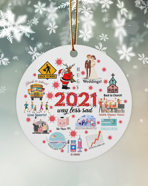 2021 Way Less Sad Ornament