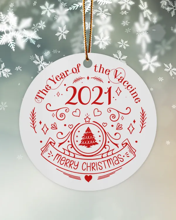 2021 The Year Of The Vaccine Ornament