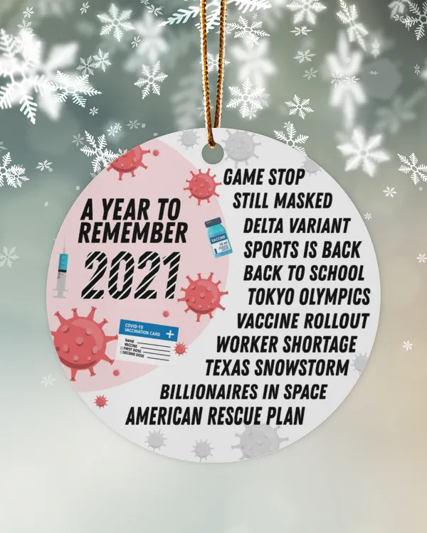 2021 A Year To Remember Ornament