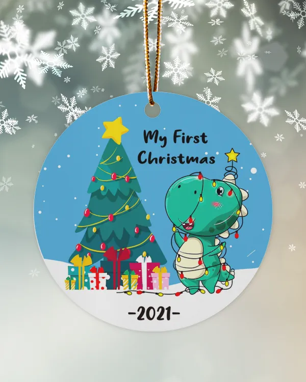 My First Christmas Baby Dinosaur Ornament